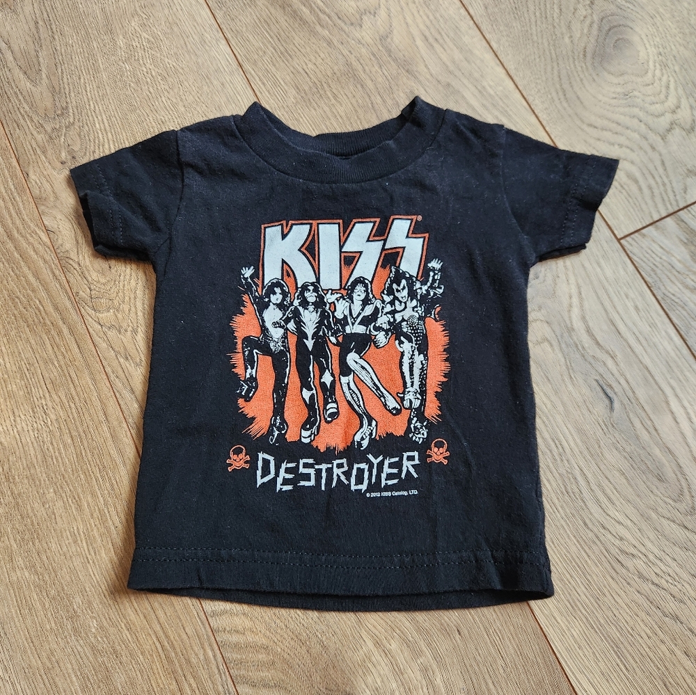 Sourpuss KISS Destroyer Black and Orange Kids Tee